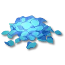 青色染色草の花びら