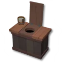 落ち着いた木製洋式便器Aデコボックス
