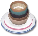 精巧な食器の山Bデコボックス