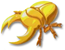 黄金のクワガタムシ