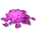 桃色染色草の花びら