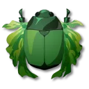 緑色ニシキコガネムシ