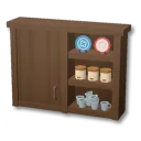 落ち着いた食器棚Dデコボックス