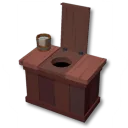 落ち着いた木製洋式便器Cデコボックス