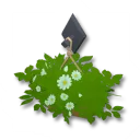 素朴な壁掛け植木鉢デコボックス