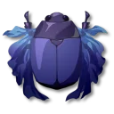 青色ニシキコガネムシ